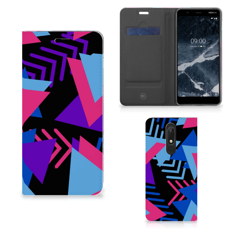 Nokia 5.1 (2018) Stand Case Funky Triangle