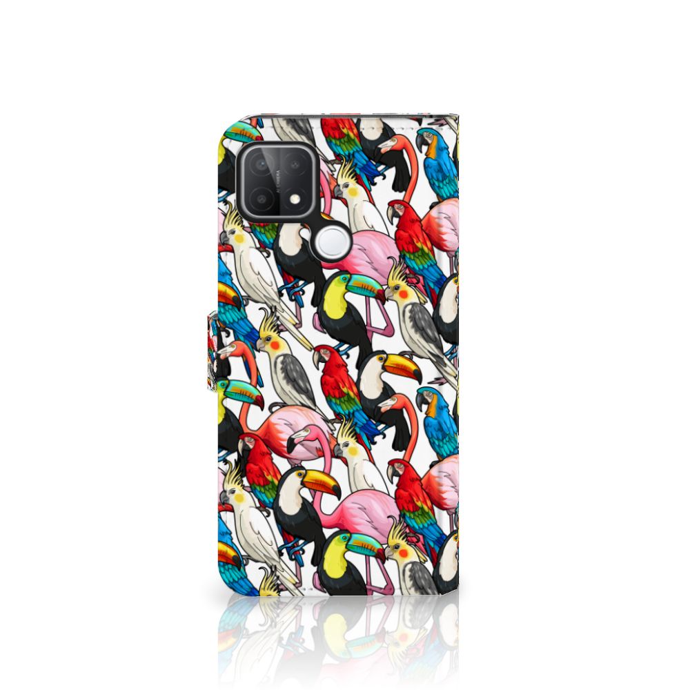 OPPO A15 Telefoonhoesje met Pasjes Birds