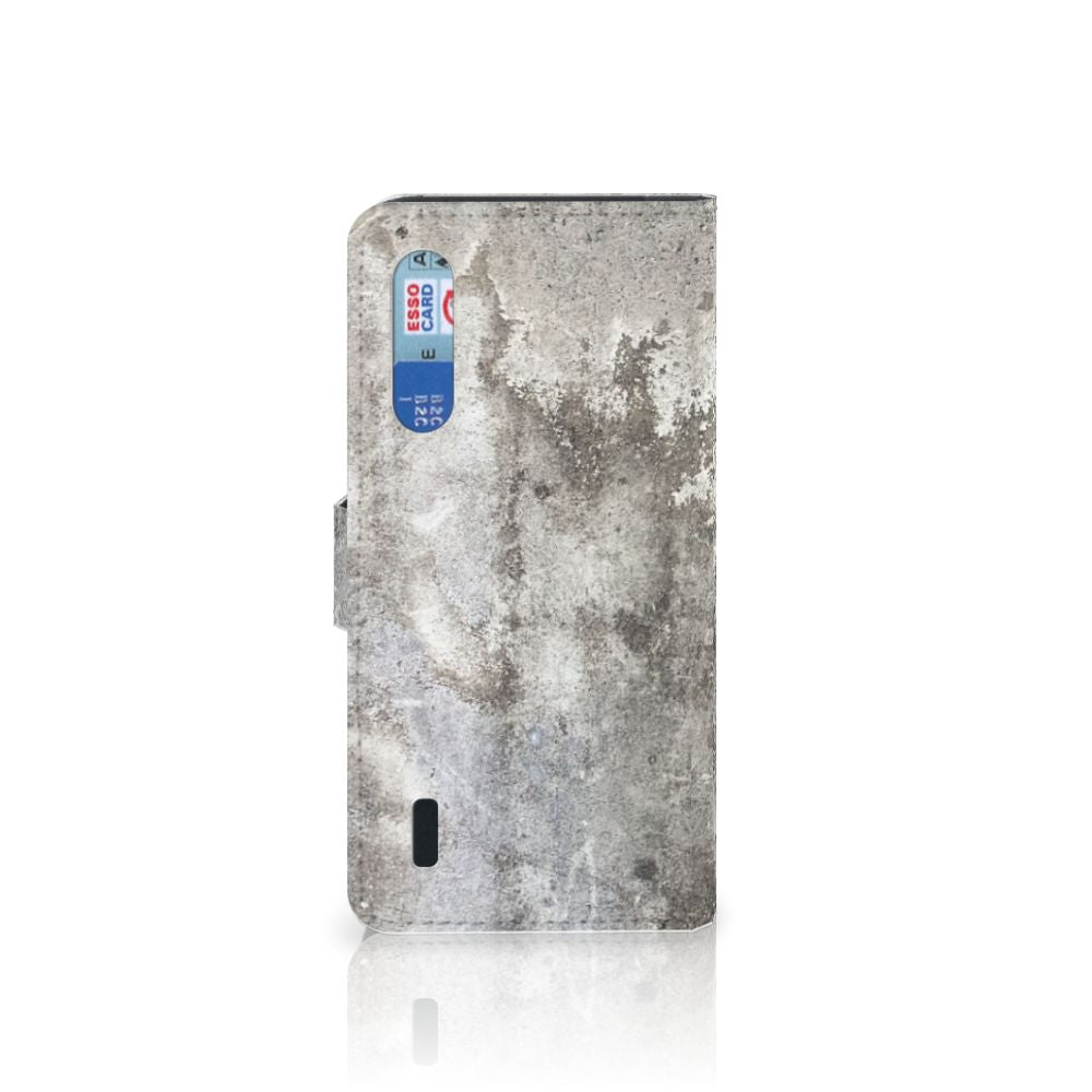 Xiaomi Mi 9 Lite Bookcase Beton Print