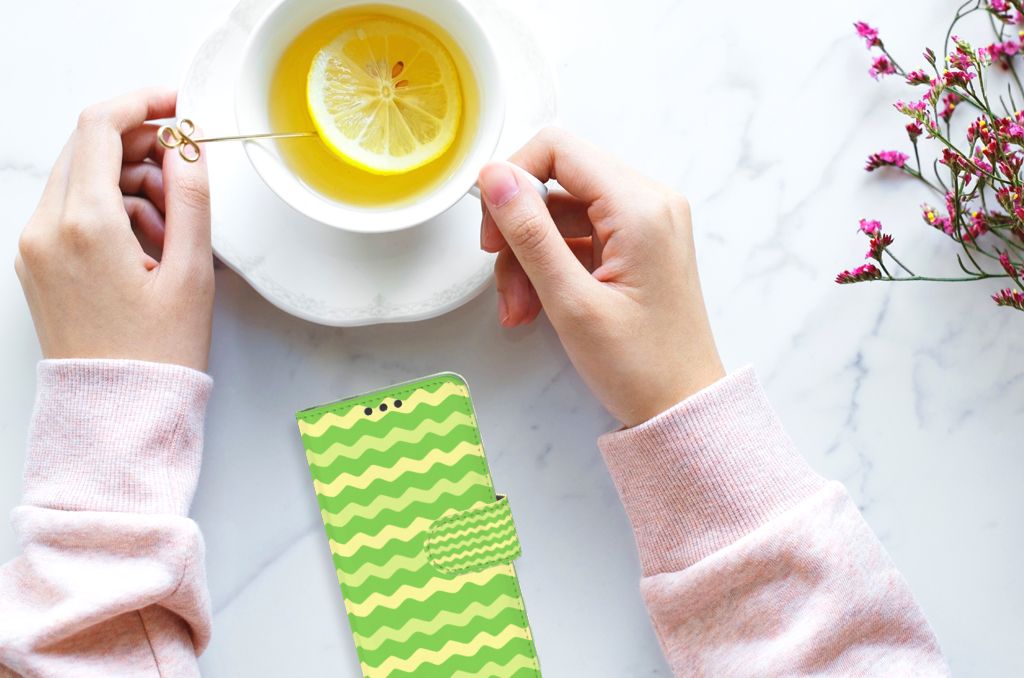 Microsoft Lumia 650 Telefoon Hoesje Waves Green