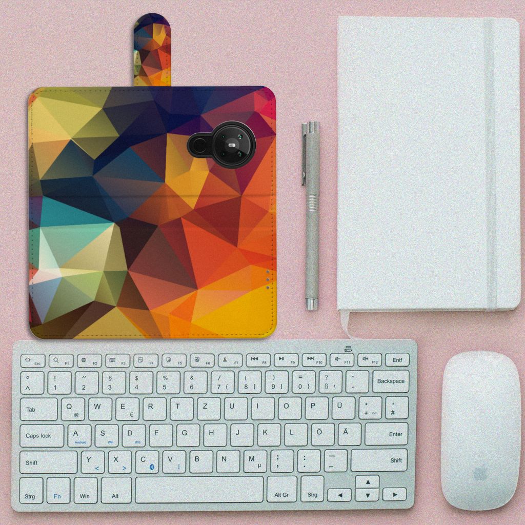 Nokia 5.3 Book Case Polygon Color