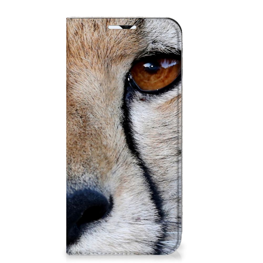 Samsung Galaxy A23 Hoesje maken Cheetah close-up van cheetah print met scherp oog op een stand case.