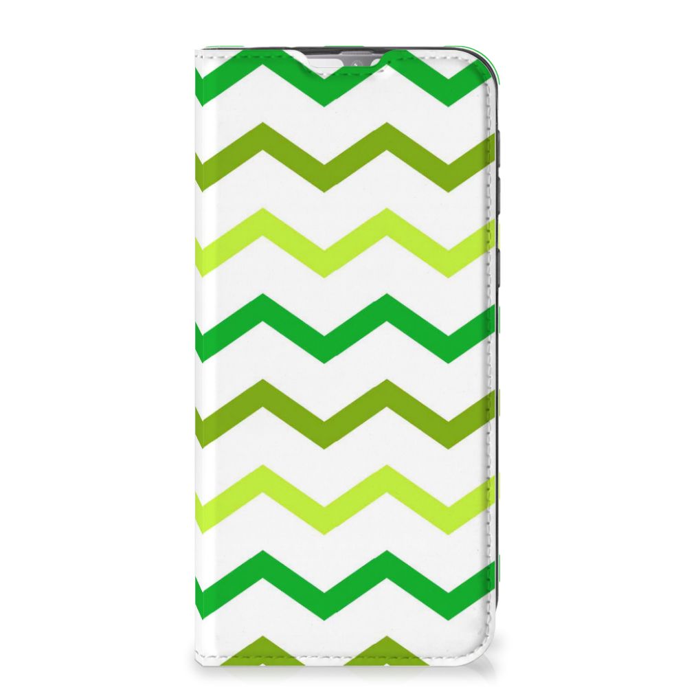 Samsung Galaxy M31 Hoesje met Magneet Zigzag Groen - B2C Telecom