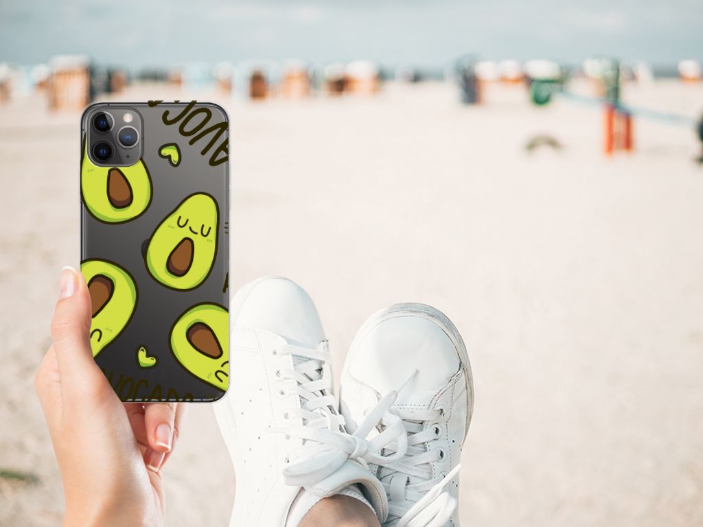 Apple iPhone 11 Pro Max Telefoonhoesje met Naam Avocado Singing
