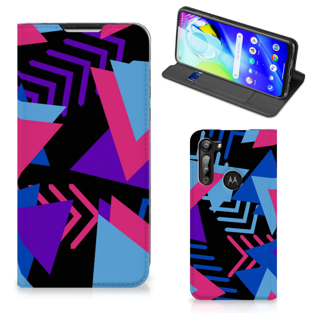 Motorola Moto G8 Power Stand Case Funky Triangle