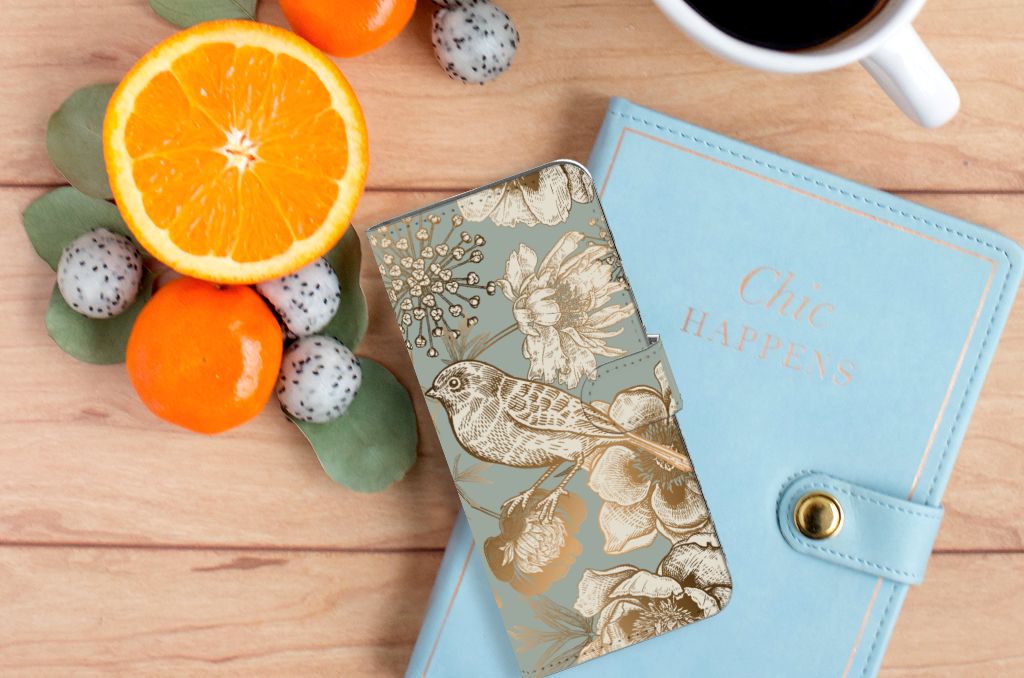 Hoesje voor Xiaomi Redmi 10C Vintage Bird Flowers
