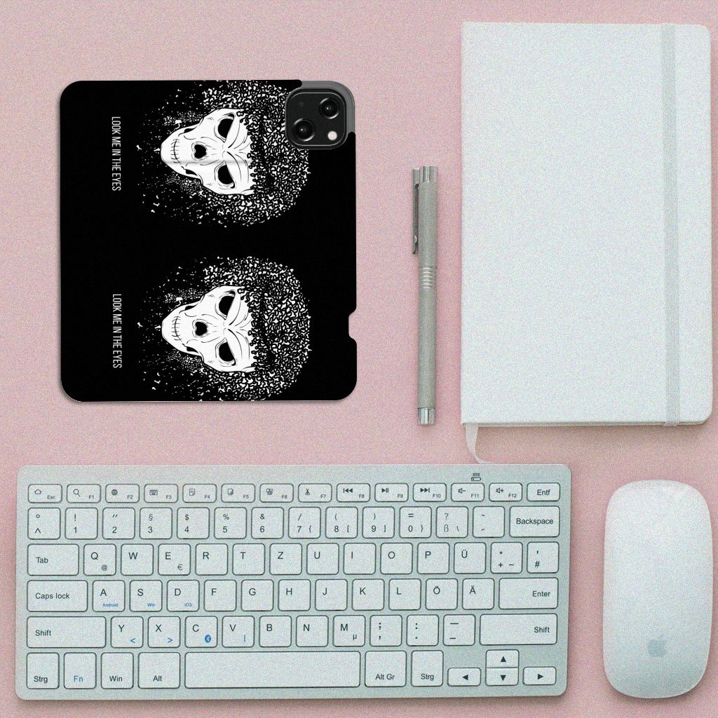 Mobiel BookCase iPhone 13 Skull Hair