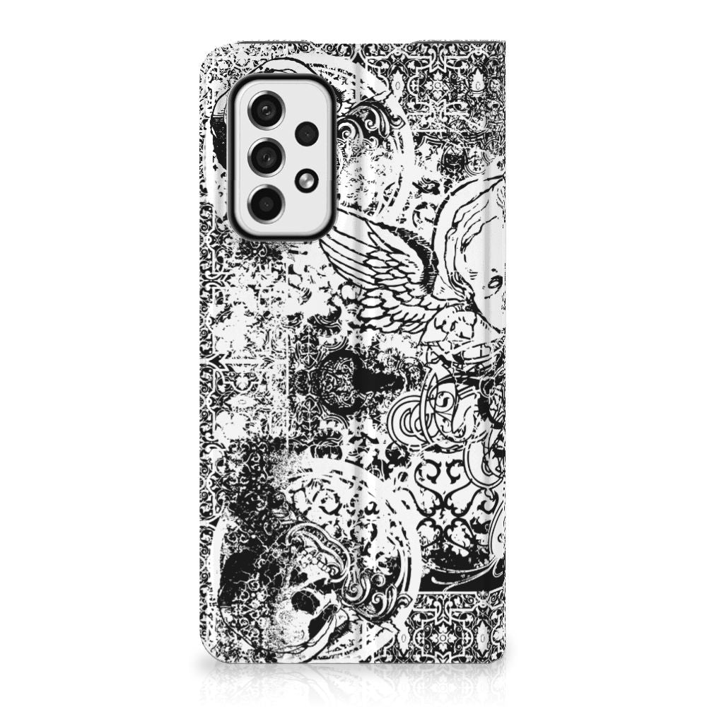 Mobiel BookCase Samsung Galaxy A73 Skulls Angel - B2C Telecom