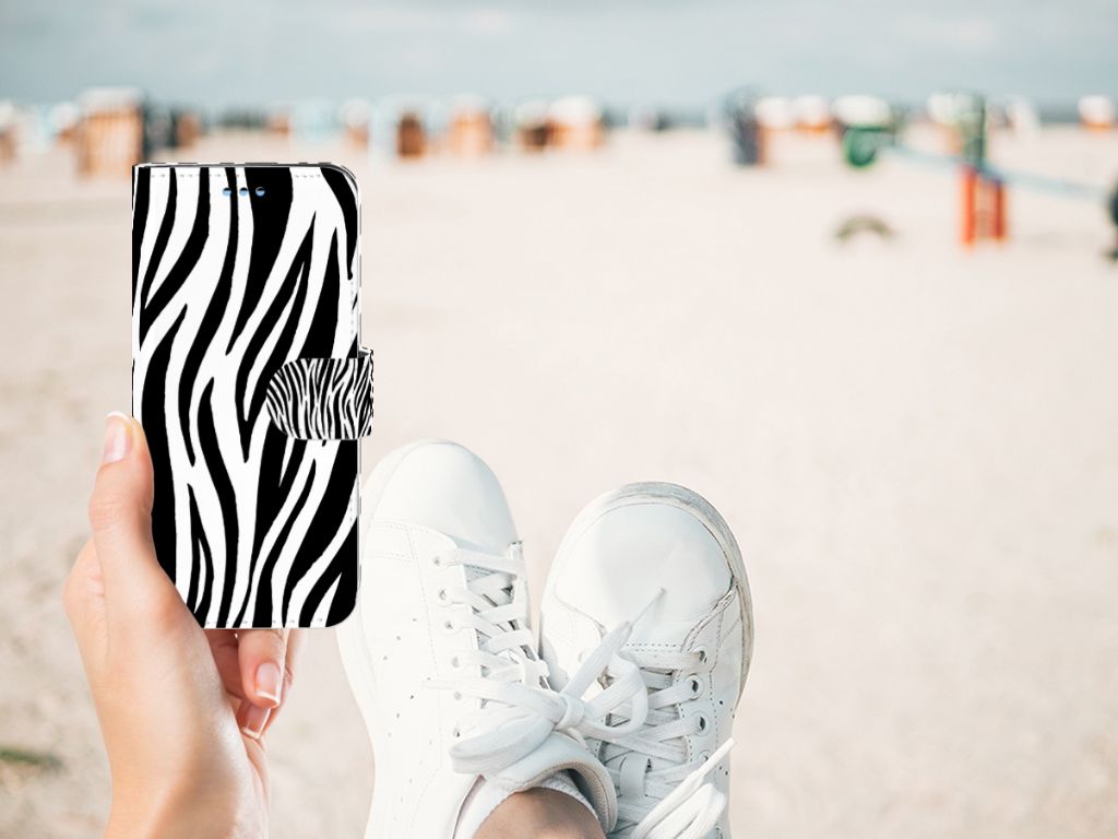 Samsung Galaxy S9 Telefoonhoesje met Pasjes Zebra