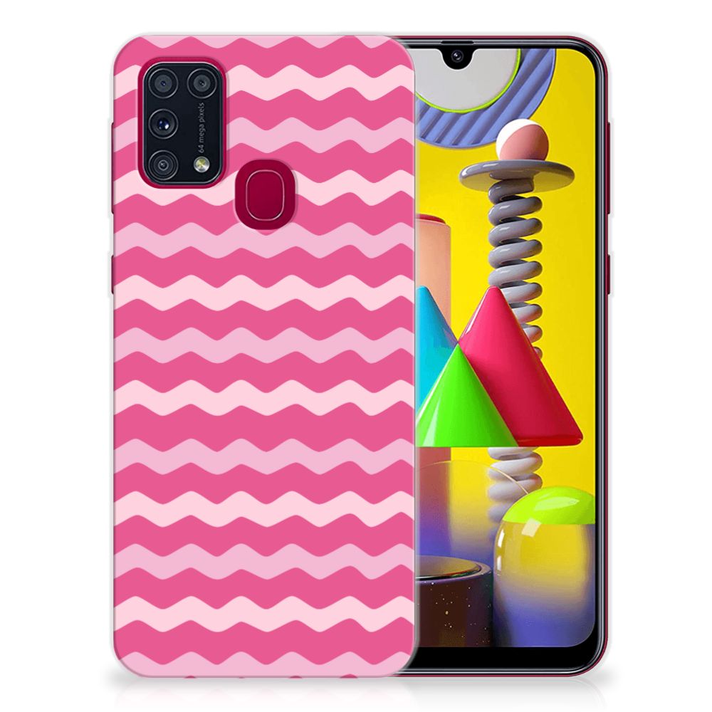 Samsung Galaxy M31 TPU bumper Waves Pink B2C Telecom