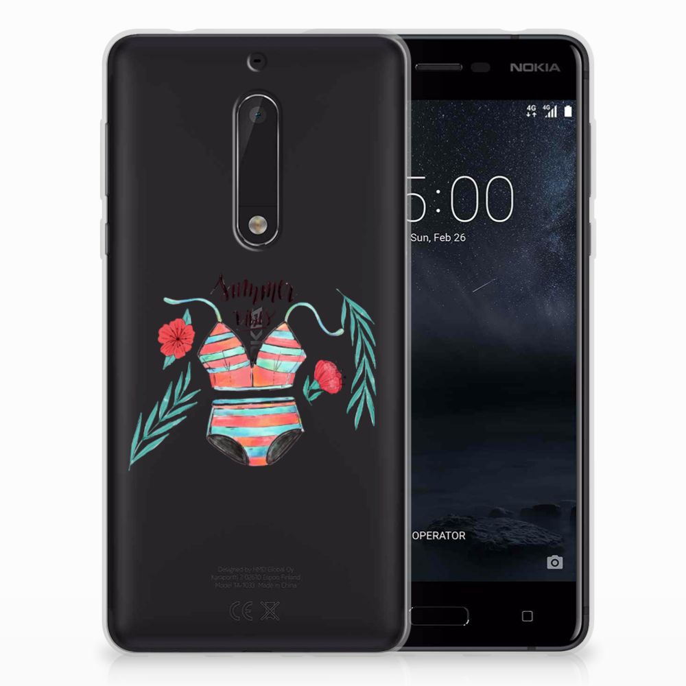 Nokia 5 Telefoonhoesje met Naam Boho Summer