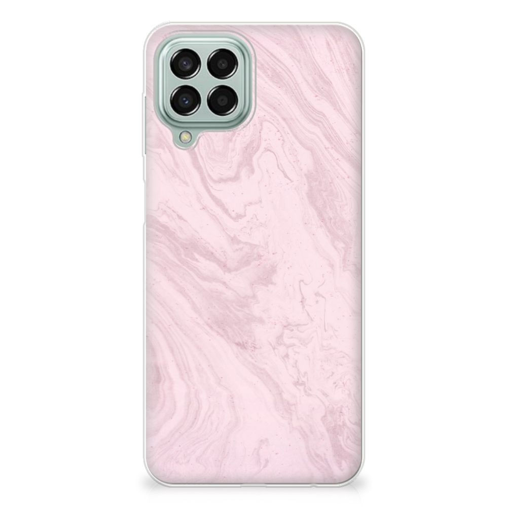 Samsung Galaxy M33 TPU Siliconen Hoesje Marble Pink B2C Telecom