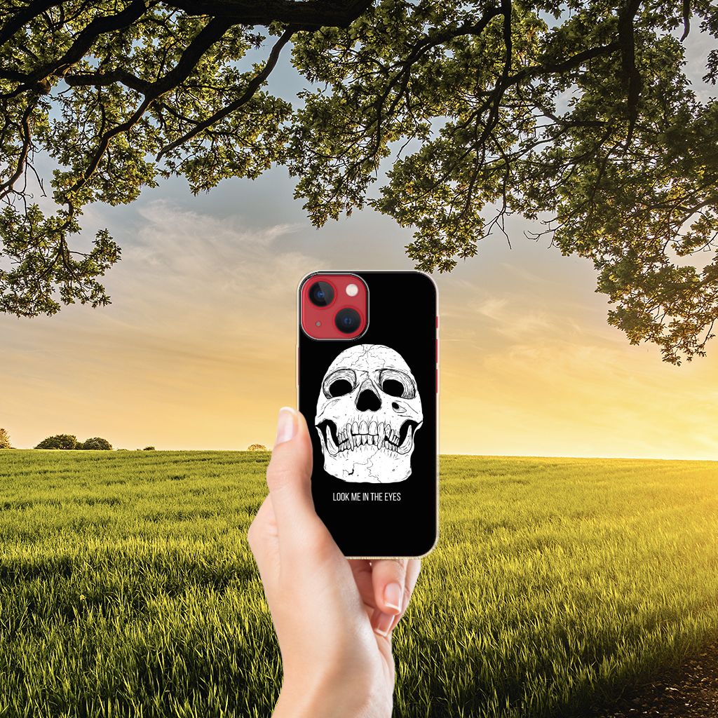Silicone Back Case Apple iPhone 13 Skull Eyes B2C Telecom