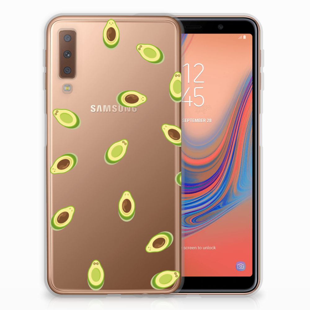 Samsung Galaxy A7 (2018) Siliconen Case Avocado