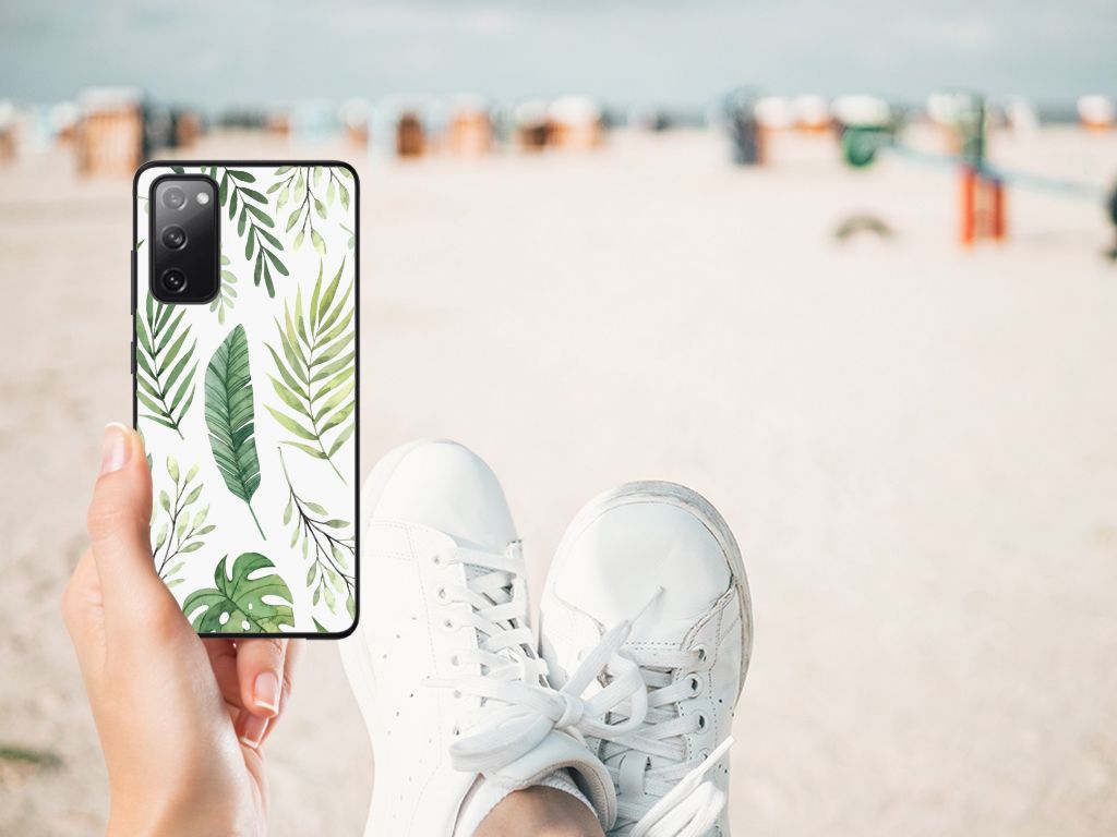 Samsung Galaxy S20 FE Bloemen Hoesje Leaves B2C Telecom