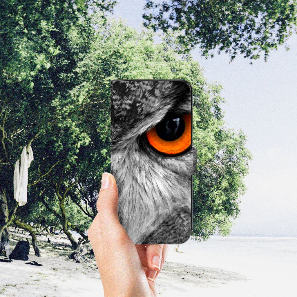 Samsung Galaxy A34 Telefoonhoesje met Pasjes Uil