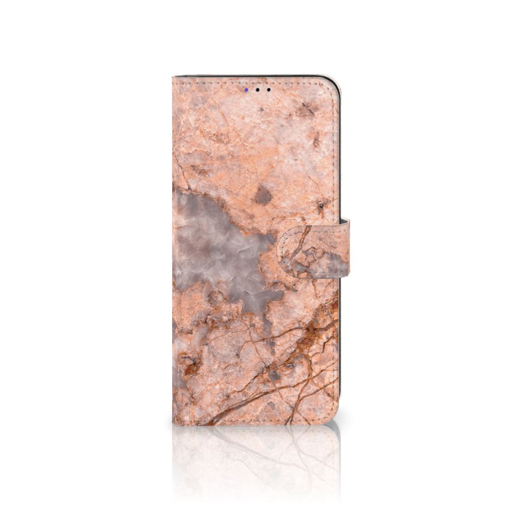 Samsung Galaxy A22 5G Bookcase Marmer Oranje