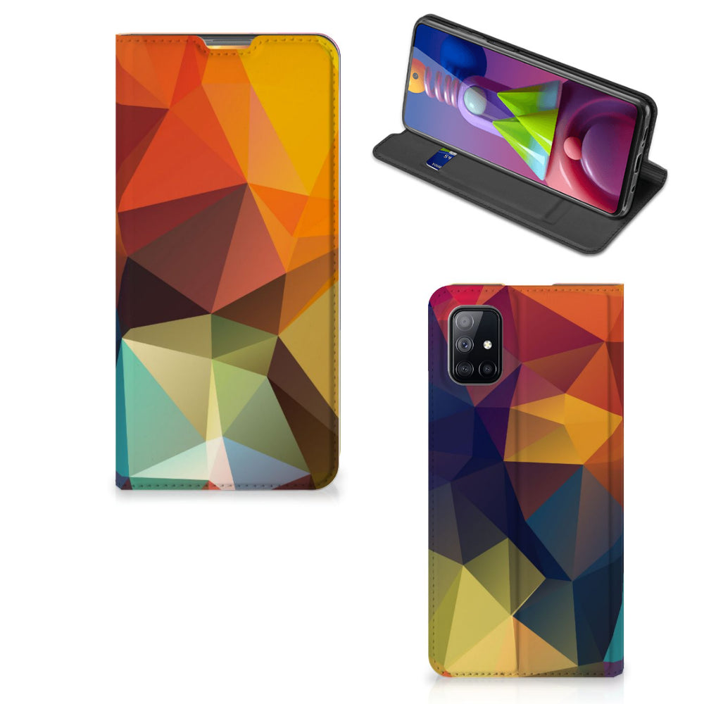 Samsung Galaxy M51 Stand Case Polygon Color