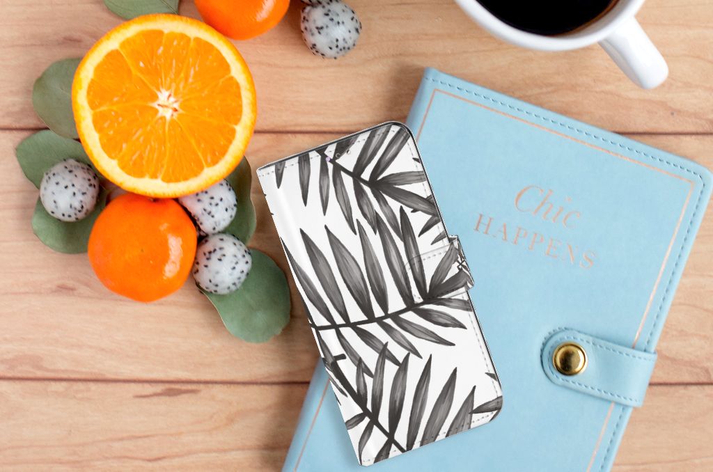 Samsung Galaxy A32 4G Hoesje Leaves Grey