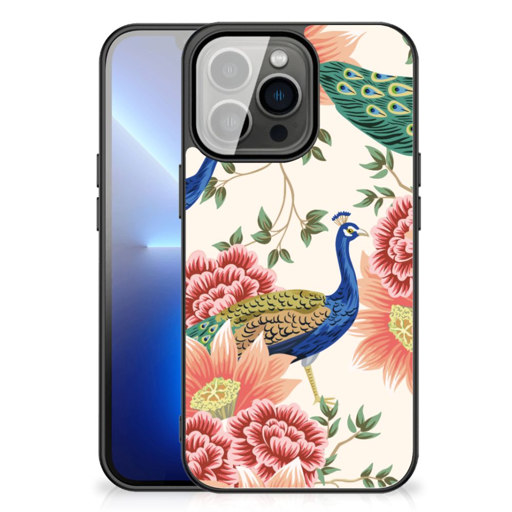 Dierenprint Telefoonhoesje voor iPhone 13 Pro Max Pink Peacock B2C Telecom