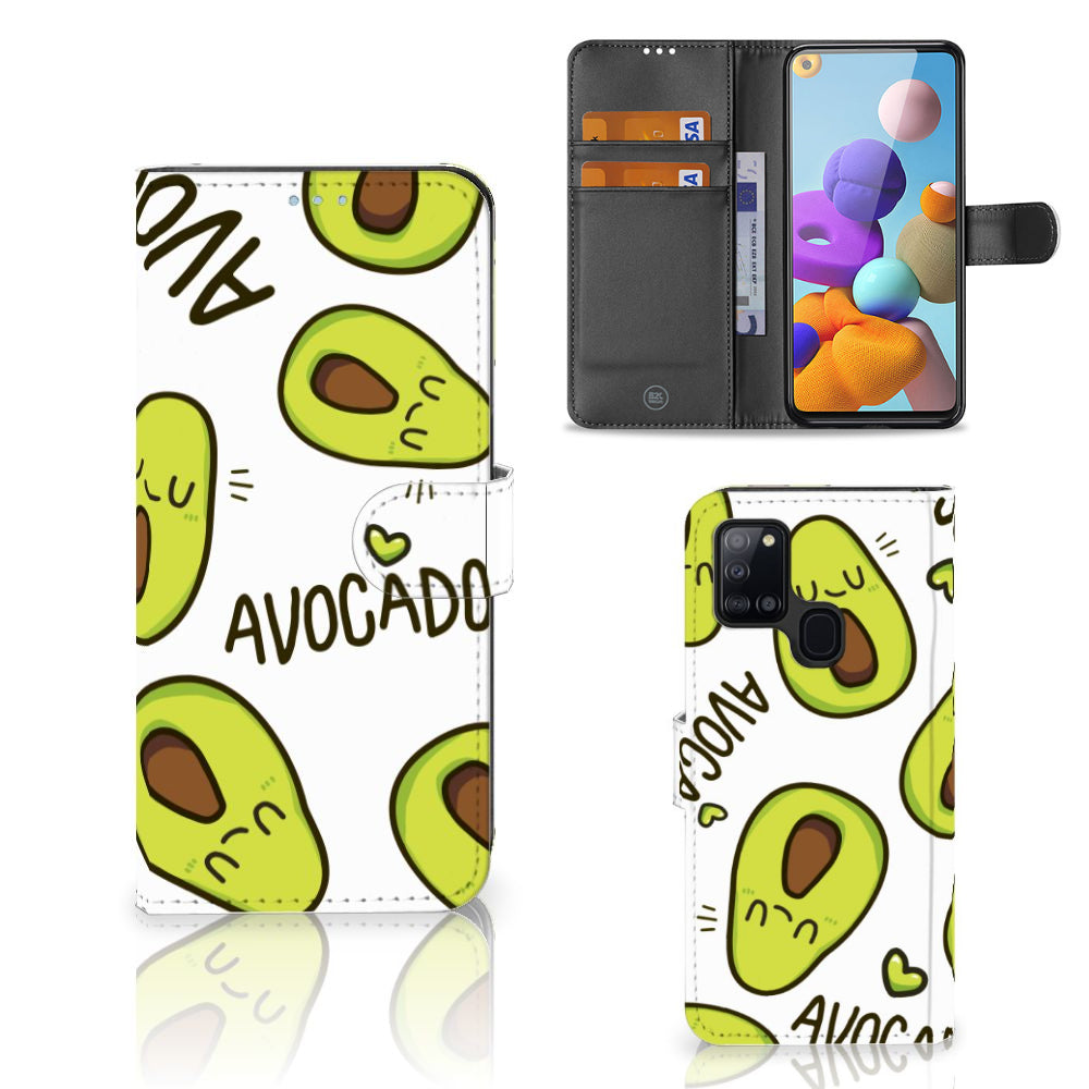 Samsung Galaxy A21s Leuk Hoesje Avocado Singing