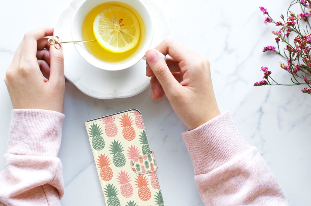 Samsung Galaxy A41 Book Cover Ananas