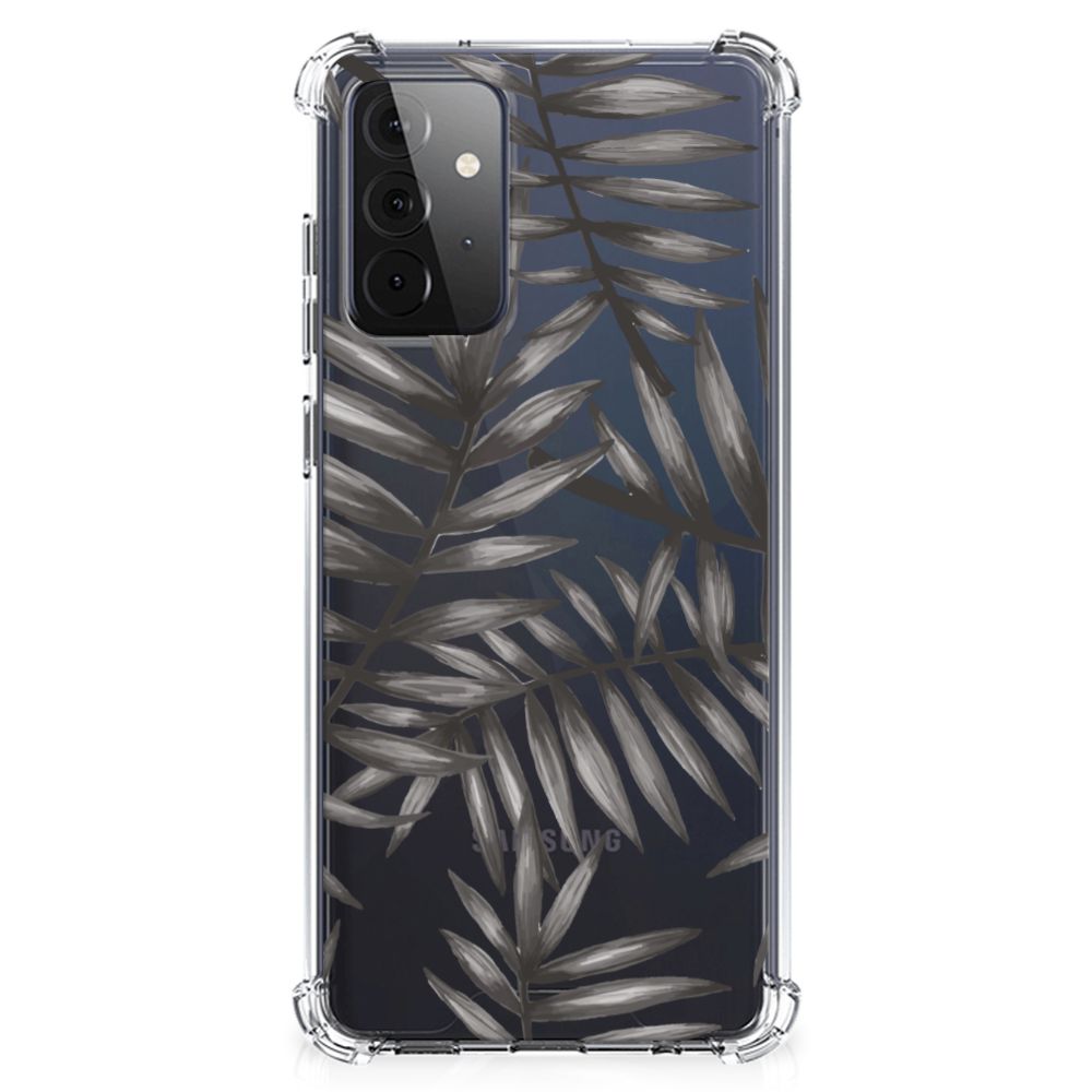 Samsung Galaxy A72 4G/5G Case Leaves Grey