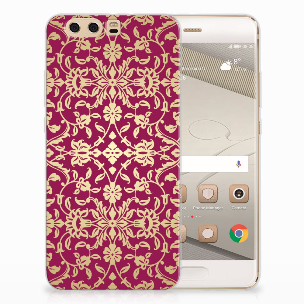 Siliconen Hoesje Huawei P10 Plus Barok Pink
