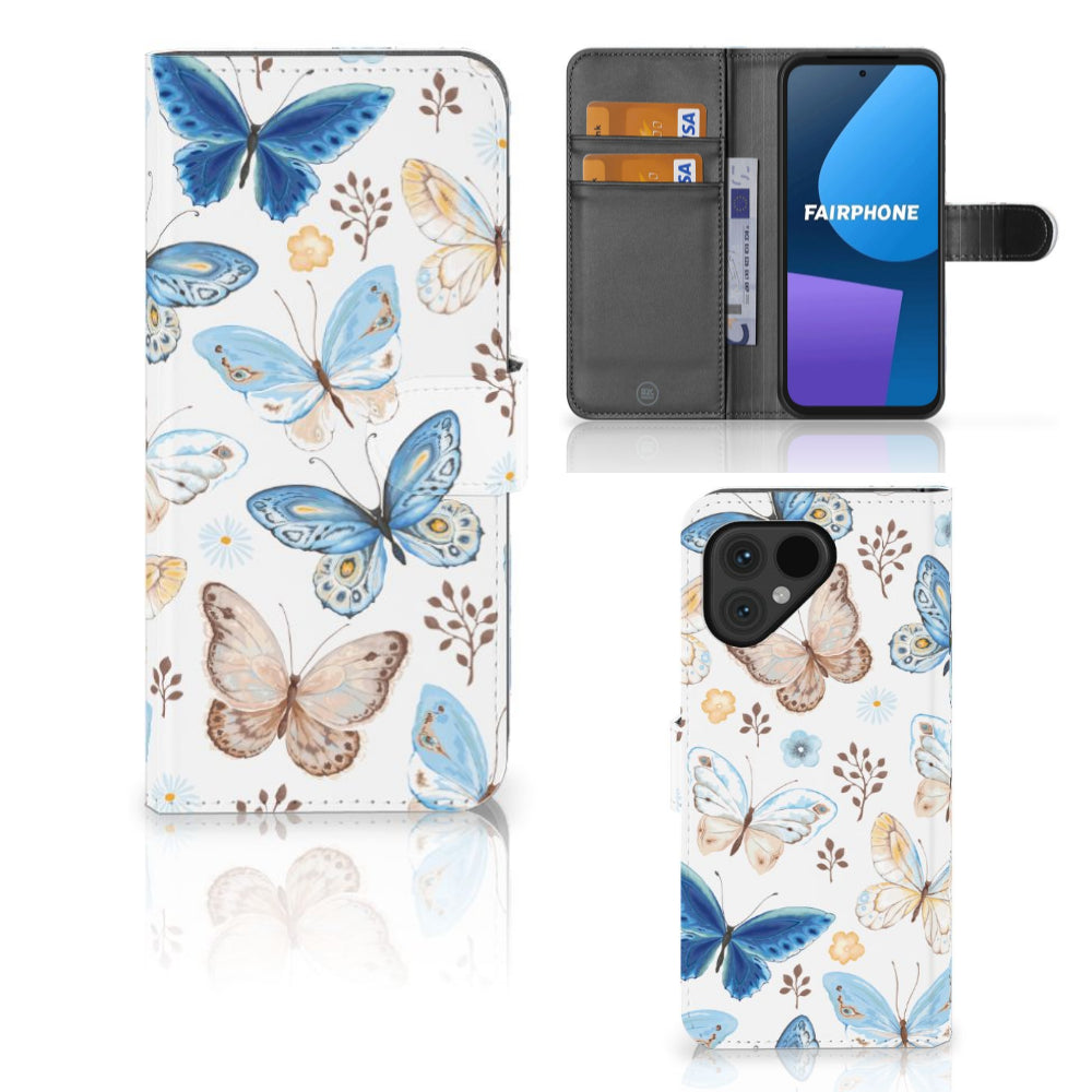 Telefoonhoesje met Pasjes voor Fairphone 5 Vlinder