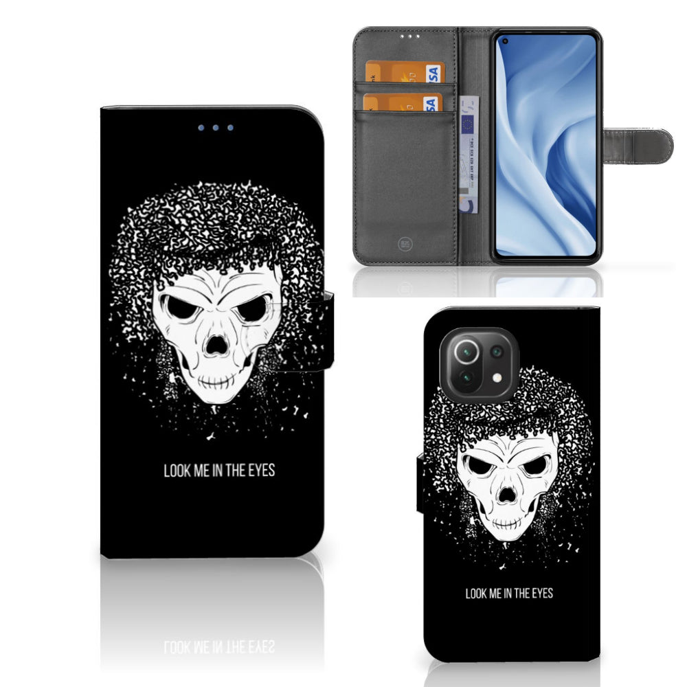 Telefoonhoesje met Naam Xiaomi 11 Lite 5G NE | Mi 11 Lite Skull Hair