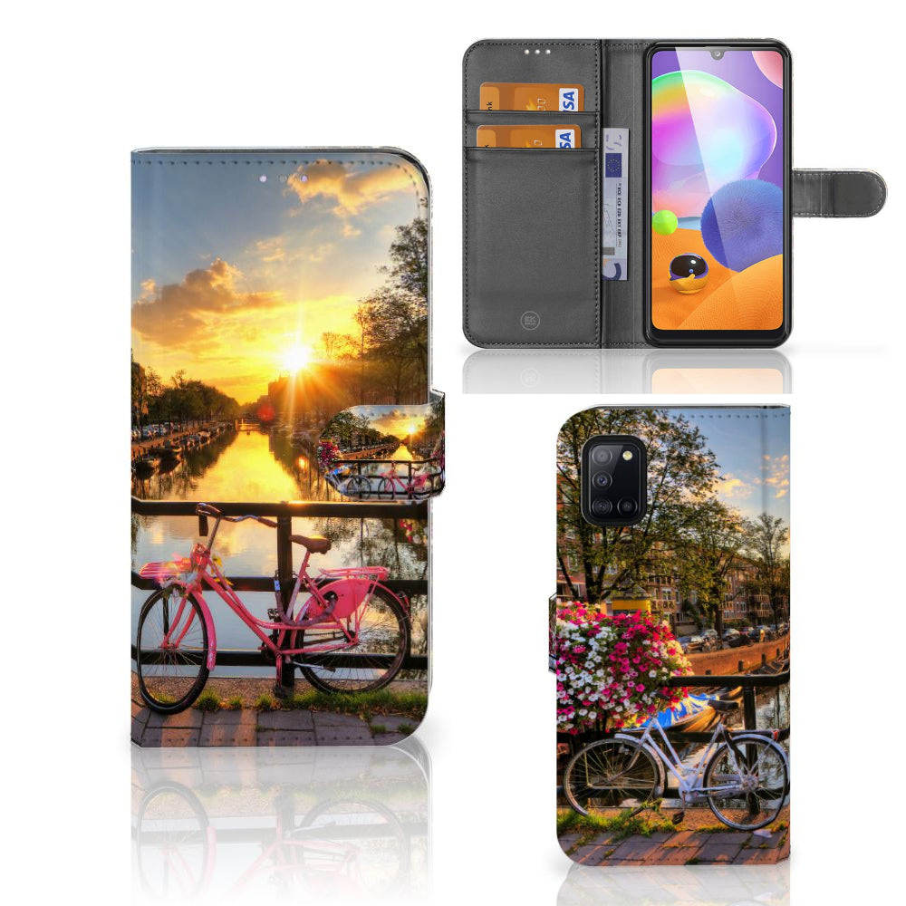 Samsung Galaxy A31 Flip Cover Amsterdamse Grachten