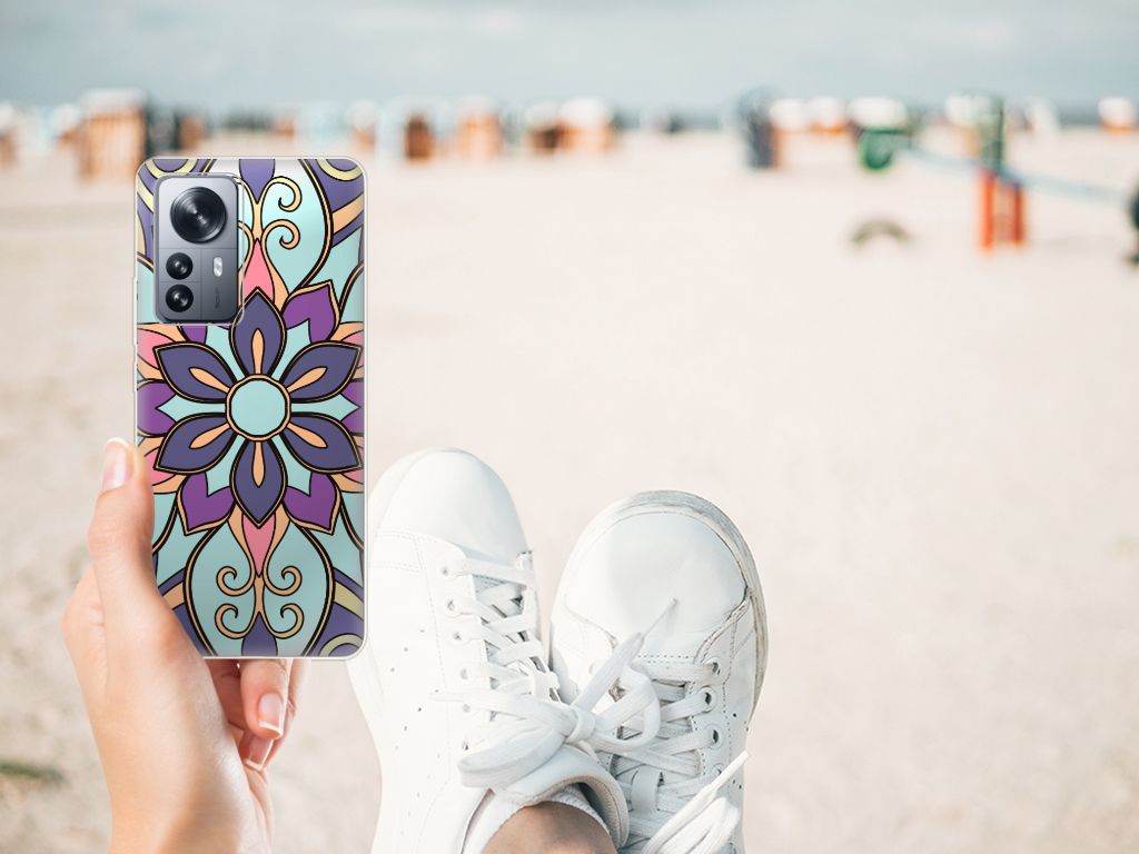 Xiaomi 12 Pro TPU Case Purple Flower B2C Telecom