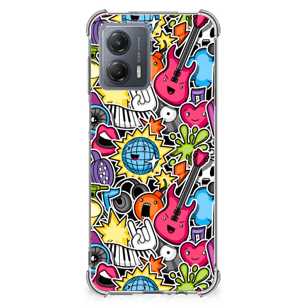 Motorola Moto G53 Anti Shock Bumper Case Punk Rock