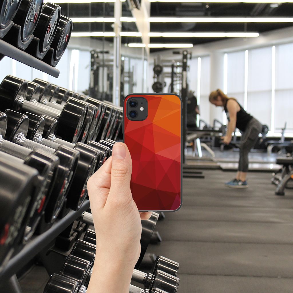 Backcover voor iPhone 11 Polygon Red B2C Telecom