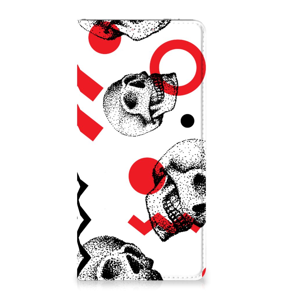 Mobiel BookCase Samsung Galaxy A13 (4G) Skull Red - B2C Telecom