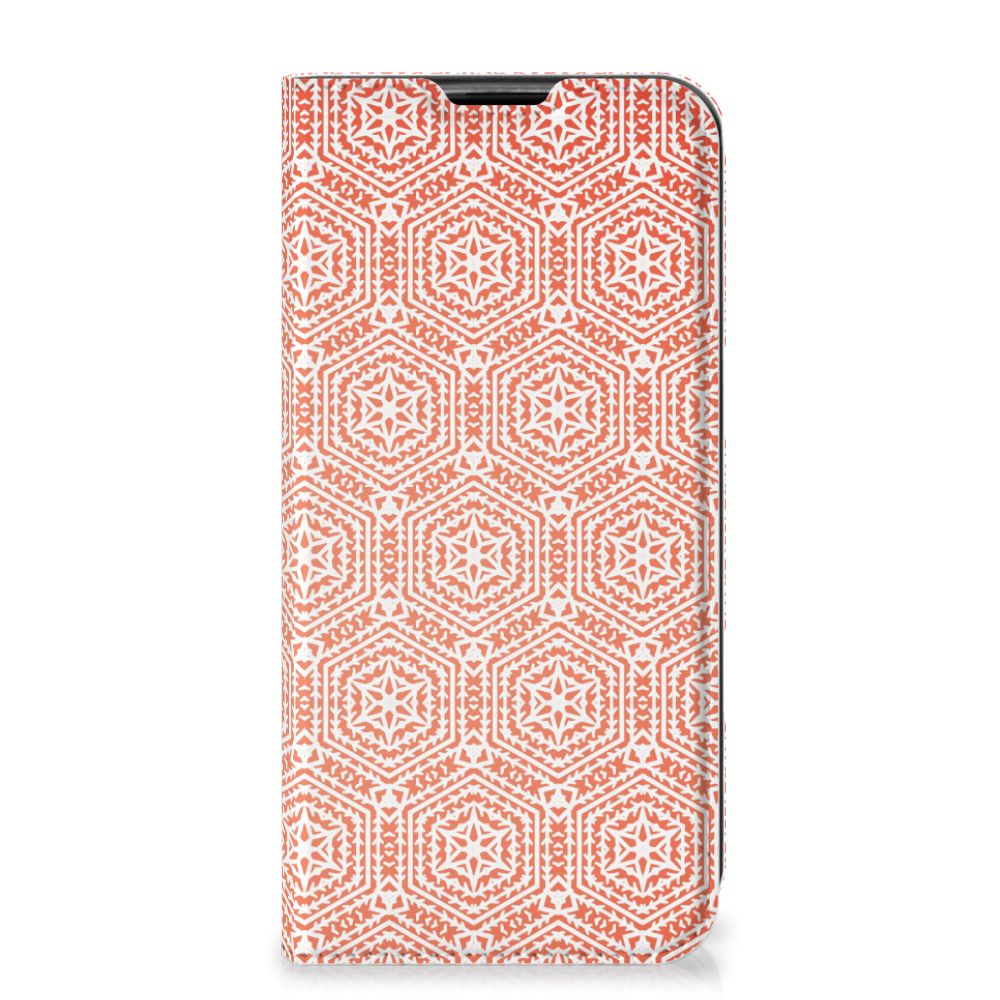 Huawei P40 Lite Hoesje met Magneet Pattern Orange - B2C Telecom