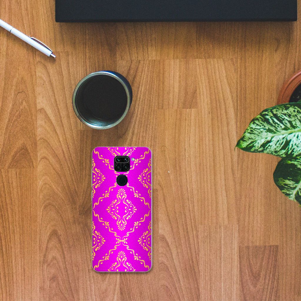 Siliconen Hoesje Xiaomi Redmi Note9 Barok Roze B2C Telecom