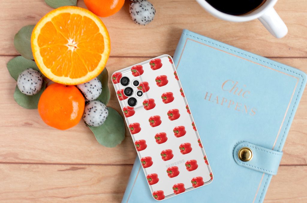 Samsung Galaxy A73 5G Siliconen Case Paprika Red B2C Telecom