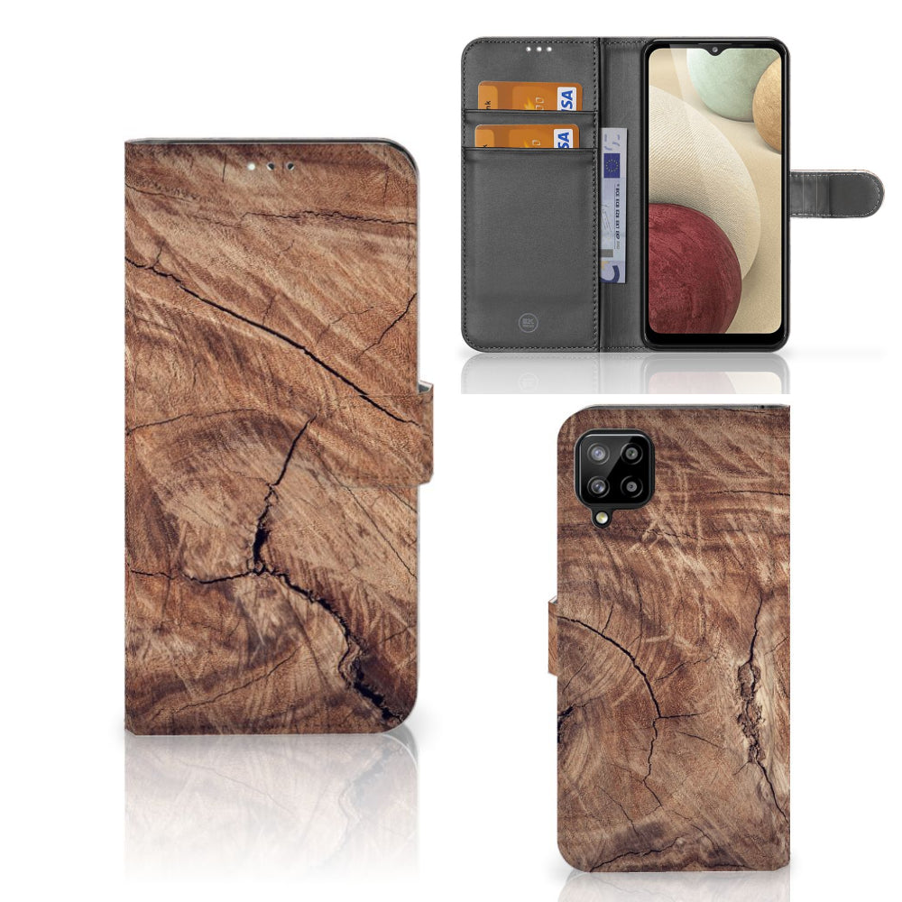 Samsung Galaxy A12 Book Style Case Tree Trunk