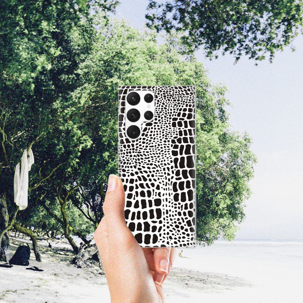 Samsung Galaxy S22 Ultra TPU Hoesje Slangenprint B2C Telecom