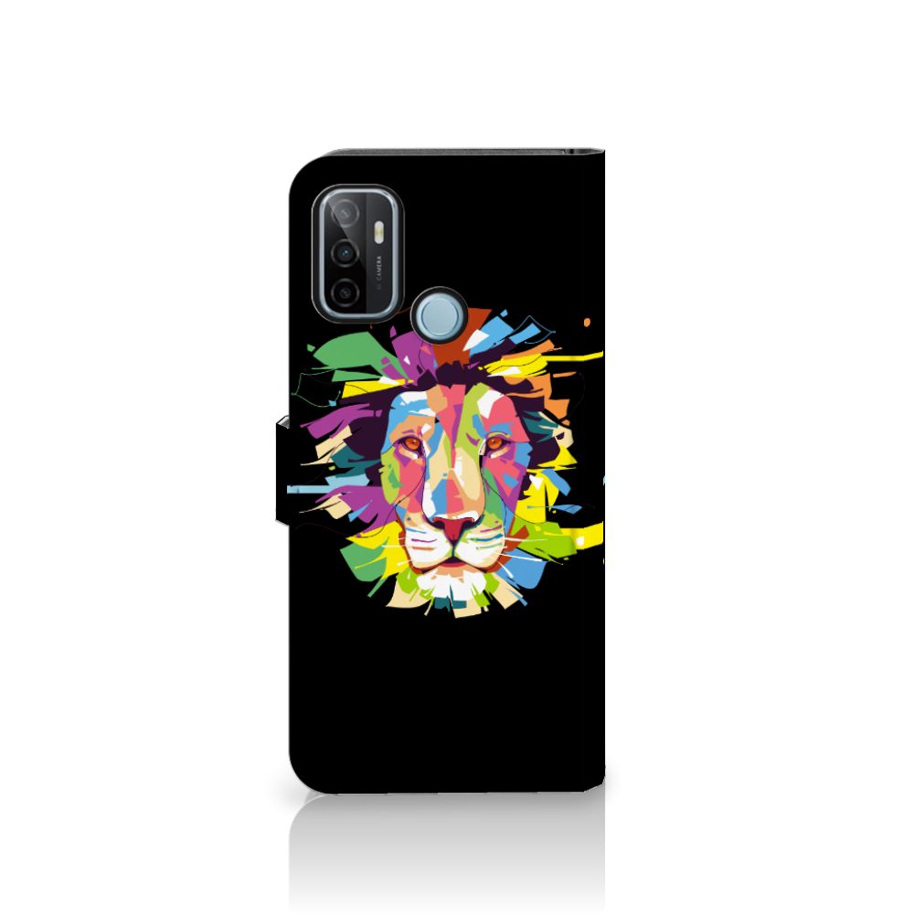 OPPO A53 | OPPO A53s Leuk Hoesje Lion Color