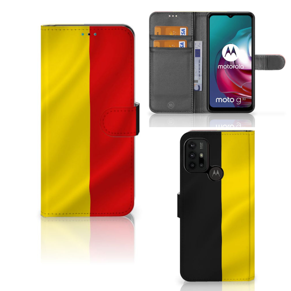 Motorola Moto G10 | G20 | G30 Bookstyle Case Belgische Vlag