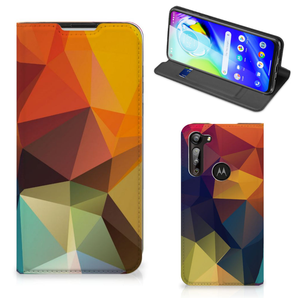 Motorola Moto G8 Power Stand Case Polygon Color