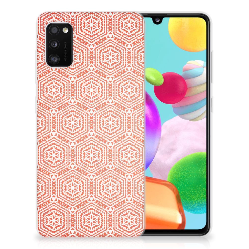 Samsung Galaxy A41 TPU bumper Pattern Orange B2C Telecom