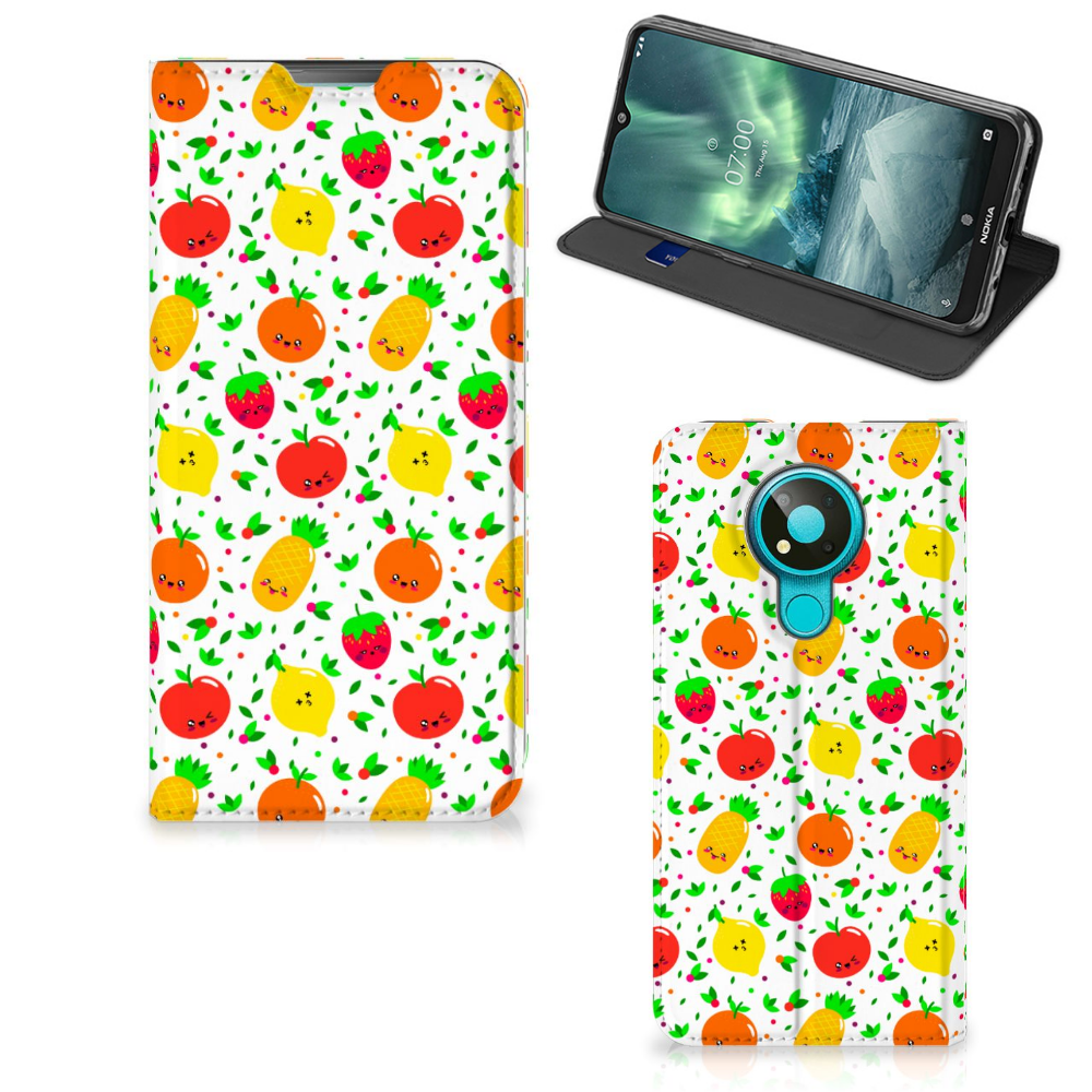Nokia 3.4 Flip Style Cover Fruits - B2C Telecom