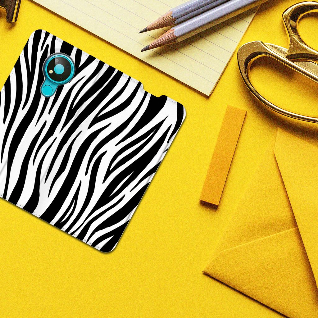 Nokia 3.4 Hoesje maken Zebra - B2C Telecom