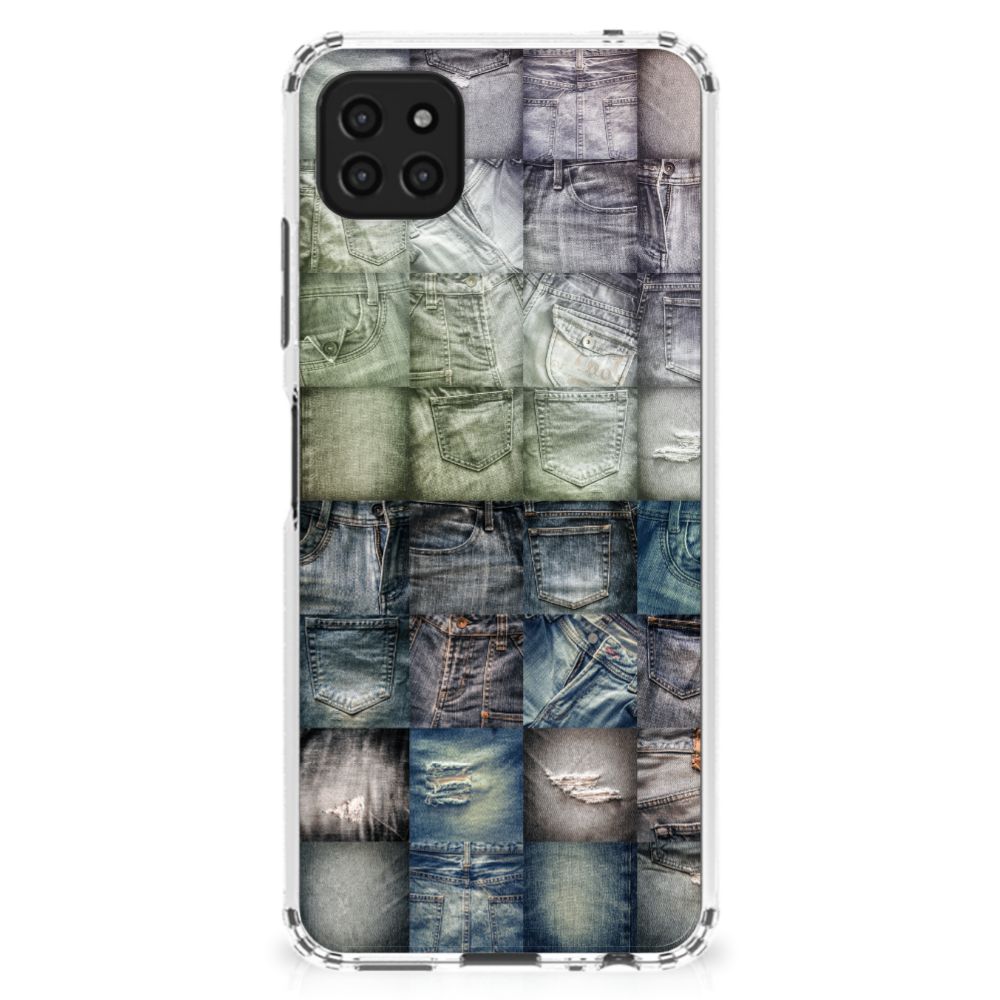 Anti Shock Bumper Case Samsung Galaxy A22 5G Spijkerbroeken B2C Telecom