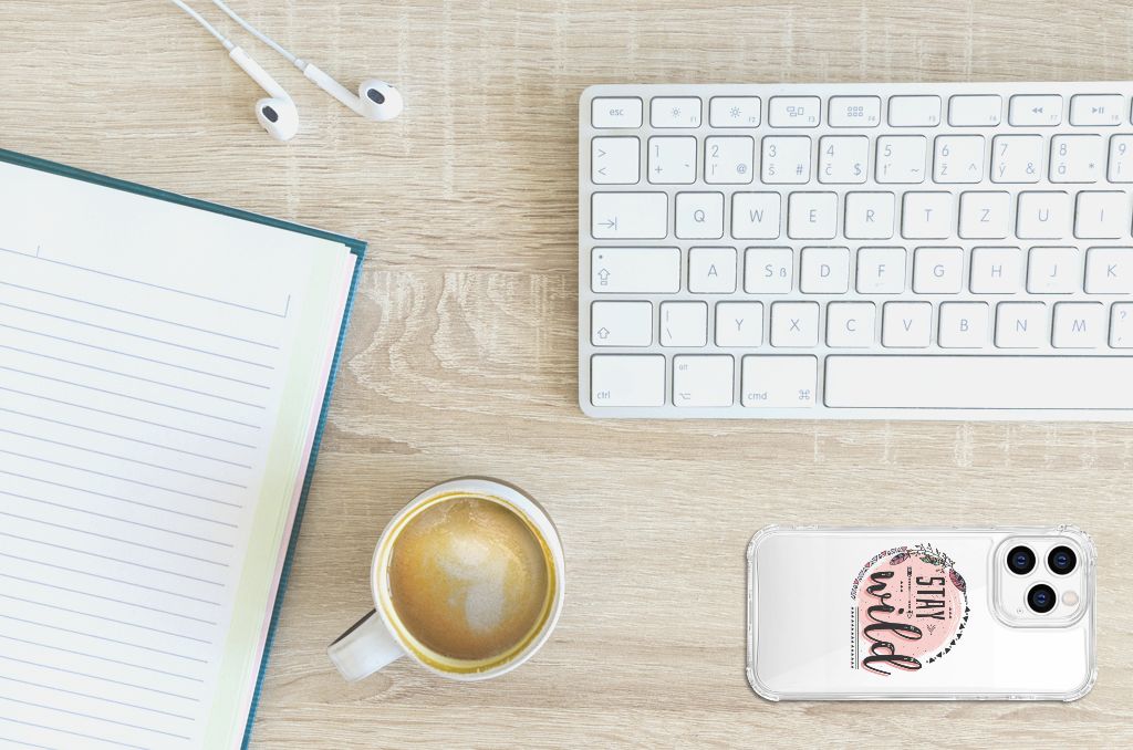 iPhone 14 Pro Stevig Bumper Hoesje Boho Stay Wild B2C Telecom