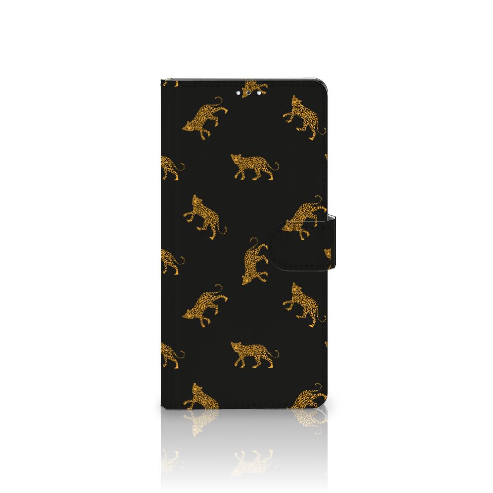 Telefoonhoesje met Pasjes voor Samsung Galaxy S22 Ultra Leopards