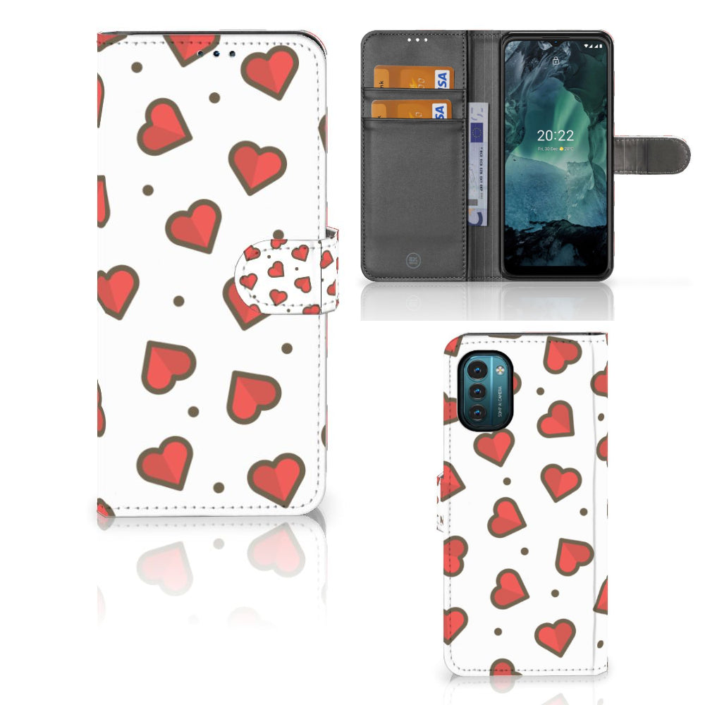 Nokia G11 | G21 Telefoon Hoesje Hearts